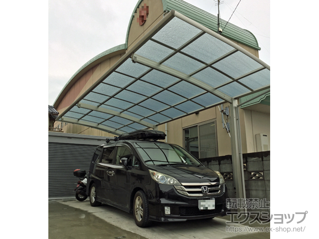 高知県南国市ののカーポート レイナポートグラン 延長　積雪〜20cm対応 施工例