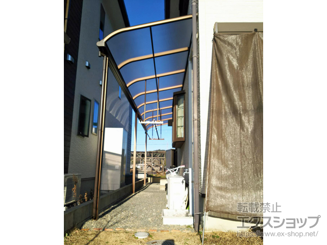 兵庫県姫路市ののテラス屋根 プレシオステラス R型 テラスタイプ 連棟　積雪〜20cm対応 施工例