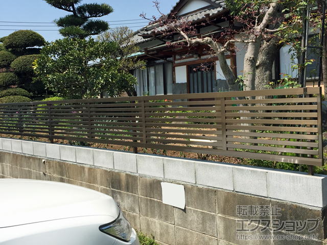 神奈川県足柄上郡大井町ののフェンス・柵 ライシスフェンス 10型 太横桟 フリーポールタイプ 施工例