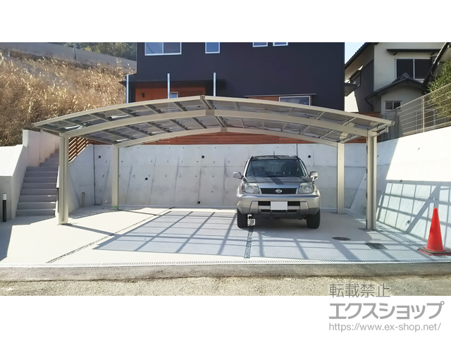 高知県吾川郡いの町ののカーポート レイナトリプルポートグラン　積雪〜20cm対応 施工例