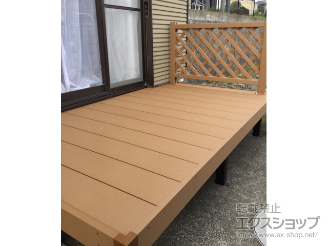 福岡県糸島市ののウッドデッキ マージウッドデッキ 施工例