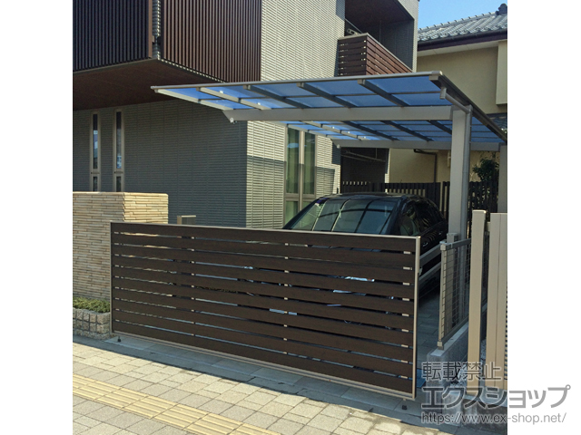 神奈川県厚木市ののカーゲート ワイドオーバードアS5型 電動式 施工例