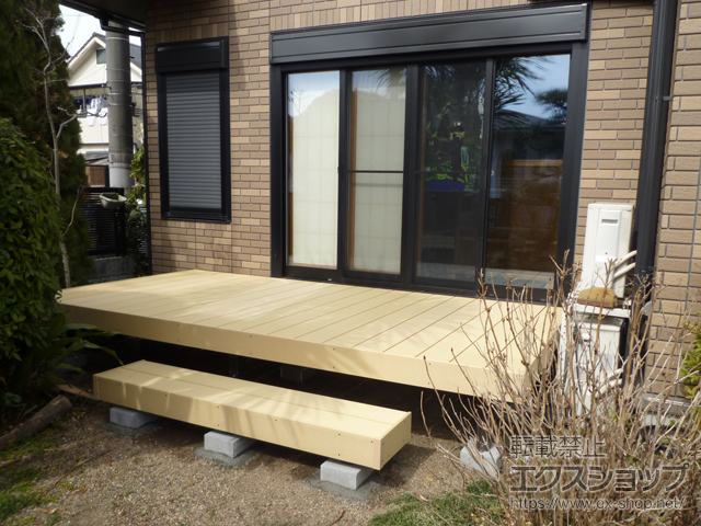 大阪府枚方市ののウッドデッキ 樹ら楽ステージ 施工例