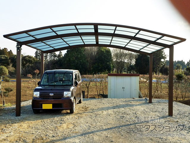 茨城県稲敷郡阿見町ののカーポート レイナツインポートグラン　積雪〜20cm対応 施工例