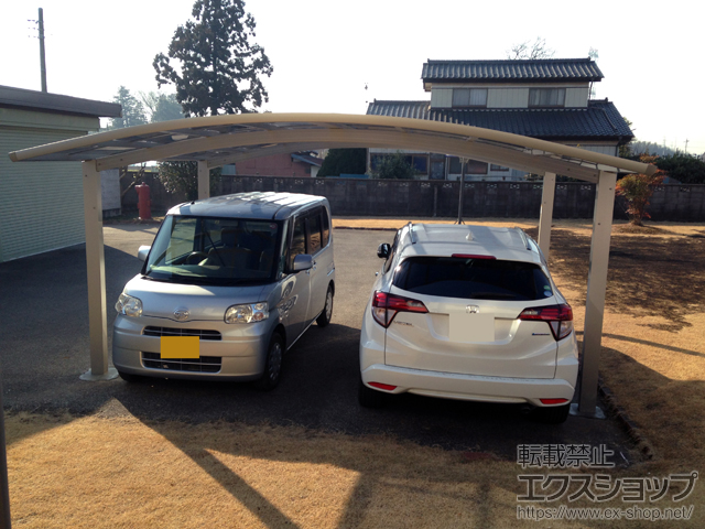 茨城県猿島郡境町ののカーポート レイナツインポートグラン　積雪〜20cm対応 施工例