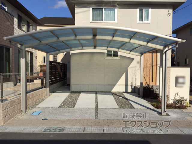 広島県東広島市ののカーポート レイナツインポートグラン　積雪〜20cm対応 施工例