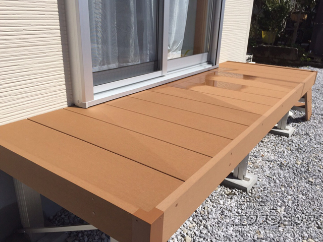 宮崎県宮崎市ののウッドデッキ マージウッドデッキ 施工例