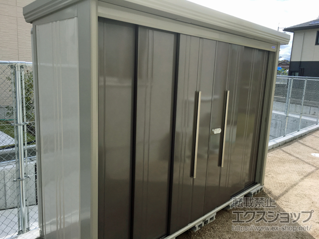 広島県東広島市のの物置・屋外倉庫 Mr.ストックマンダンディ 多雪型 結露減少型 2900×890×2110 ND-Z2908-B 施工例