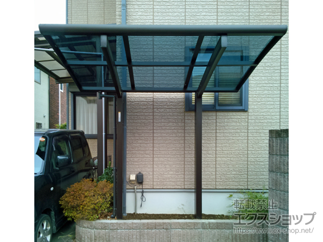 群馬県桐生市ののサイクルポート・駐輪場 プレシオスポート ミニ 積雪〜20cm対応 施工例