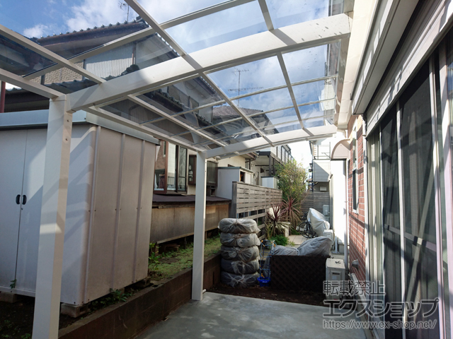 神奈川県横浜市ののカーポート ネスカR (ラウンドスタイル) 積雪〜20cm対応 施工例