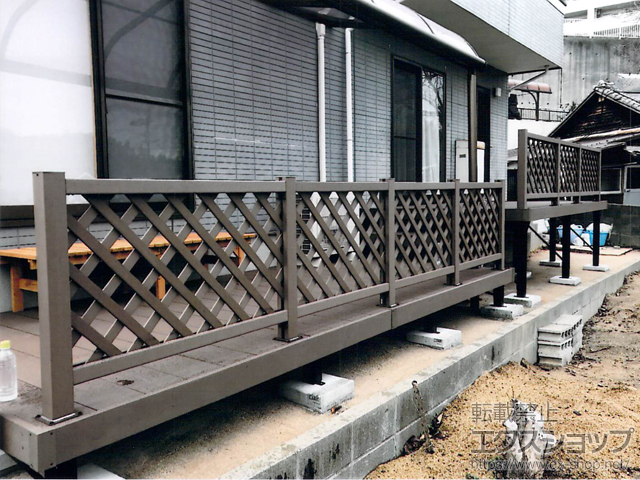 福岡県福岡市ののウッドデッキ リウッドデッキ 200 施工例