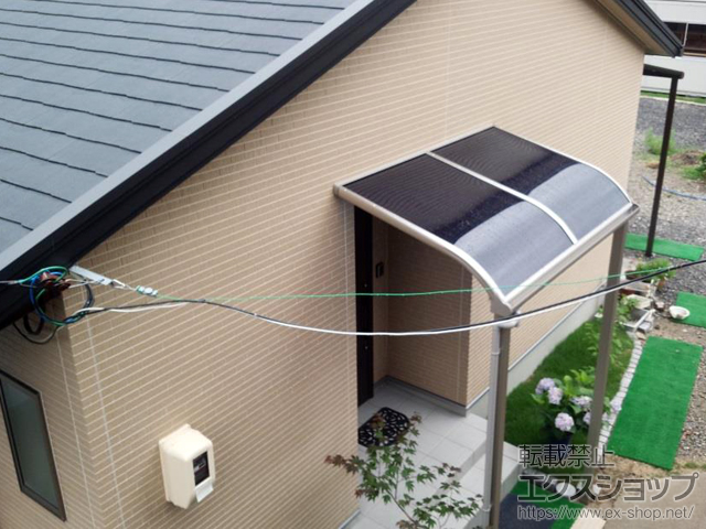 山口県周南市ののテラス屋根 ヴェクターテラスＲ型 テラスタイプ 単体 積雪〜20cm対応 施工例