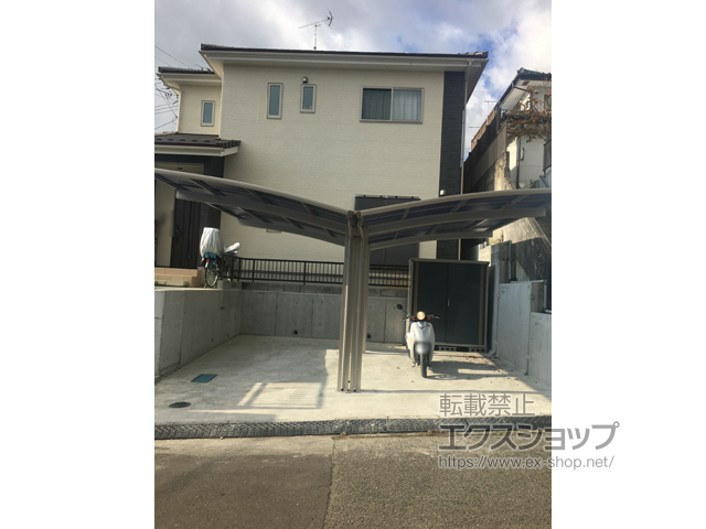 宮城県塩竈市ののカーポート プレシオスポート Y合掌 積雪〜20cm対応 施工例