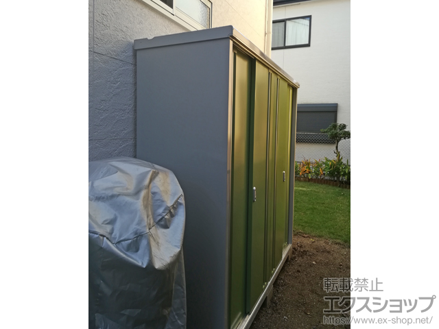 愛知県名古屋市のの物置・屋外倉庫 シンプリー 一般型 1940×615×1903 MJX-196E-LG 施工例