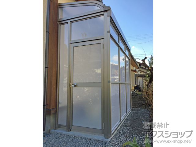 長野県松本市ののストックヤード スピーネストックヤードR型 積雪50cm対応 パネルタイプ ヤード仕様 施工例