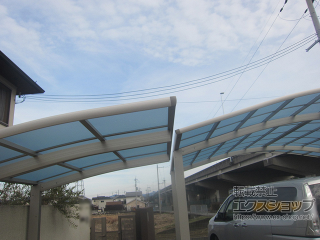 奈良県橿原市ののカーポート レイナツインポートグラン　積雪〜20cm対応 施工例