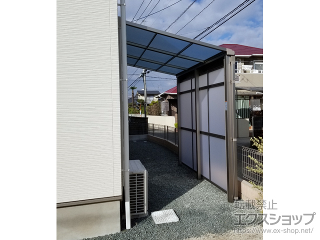 熊本県熊本市ののストックヤード スピーネストックヤードF型 パネルタイプ スクリーン仕様 積雪〜20cm対応 施工例