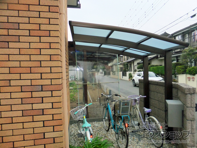 埼玉県鶴ヶ島市ののサイクルポート・駐輪場 レイナポートグランミニ 積雪〜20cm対応 施工例