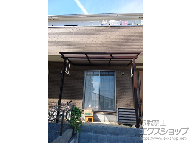 広島県広島市ののテラス屋根 サザンテラス (フレーム仕様) テラスタイプ 単体 積雪〜20cm対応 施工例