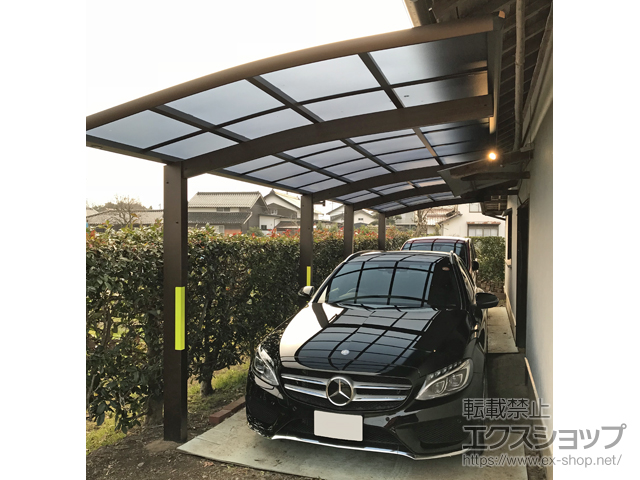 島根県出雲市ののカーポート レイナポートグラン 縦連棟　積雪〜20cm対応 施工例