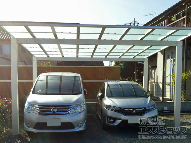 埼玉県飯能市ののカーポート エフルージュ ツイン 積雪〜20cm対応 施工例