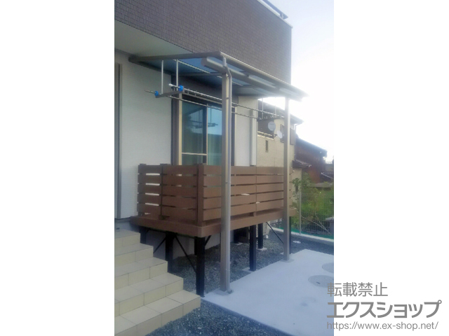 愛知県蒲郡市ののテラス屋根 ヴェクターテラス F型 テラスタイプ 単体 積雪〜20cm対応 施工例