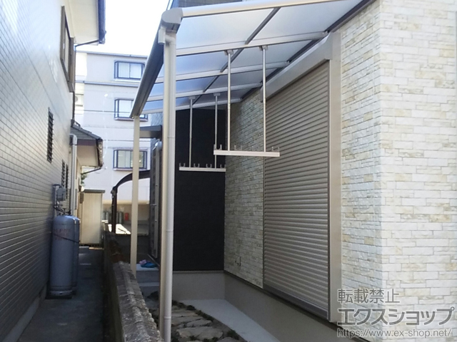 徳島県徳島市ののテラス屋根 ヴェクターテラス F型 テラスタイプ 単体 積雪〜20cm対応 施工例