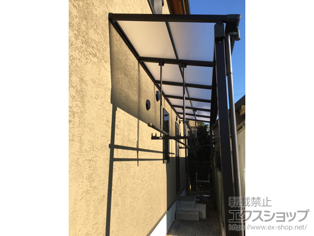 滋賀県甲賀市ののテラス屋根 ヴェクターテラス F型 テラスタイプ 単体 積雪〜20cm対応 施工例