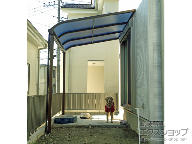 茨城県牛久市ののテラス屋根 ヴェクターテラス R型 テラスタイプ 単体 積雪〜20cm対応 施工例