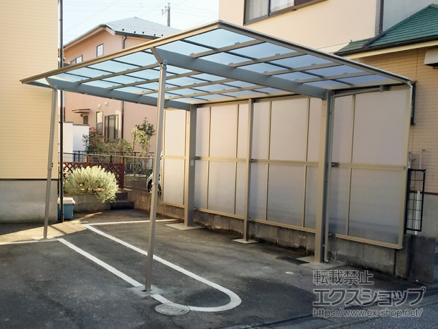 千葉県白井市ののカーポート フーゴF (フラットスタイル) 積雪〜20cm対応 施工例