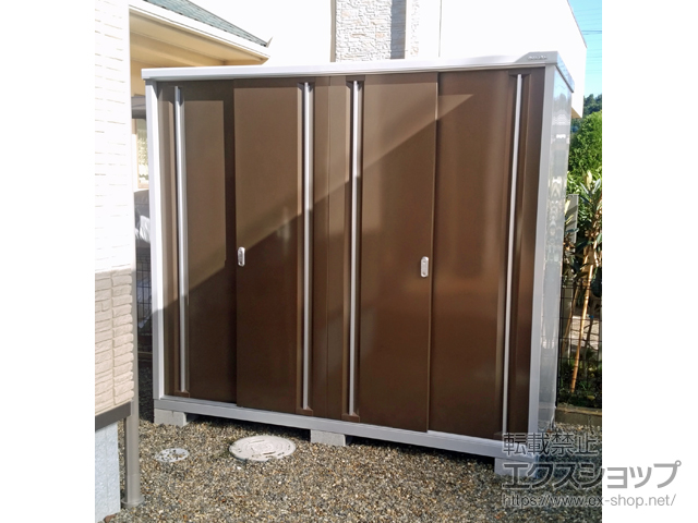 千葉県印旛郡酒々井町のの物置・屋外倉庫 シンプリー 一般型 2160×905×1903 MJX-219E-TB 施工例