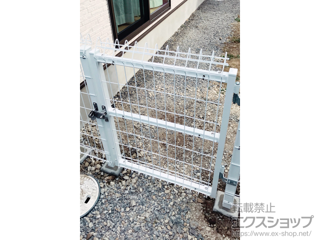 楽天市場】積水樹脂 メッシュフェンスG10 門扉 庭門 片開き