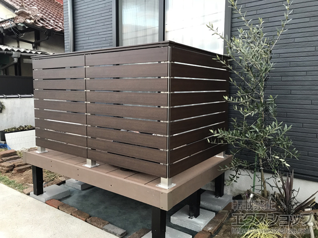 広島県東広島市ののウッドデッキ リウッドデッキ 200 施工例