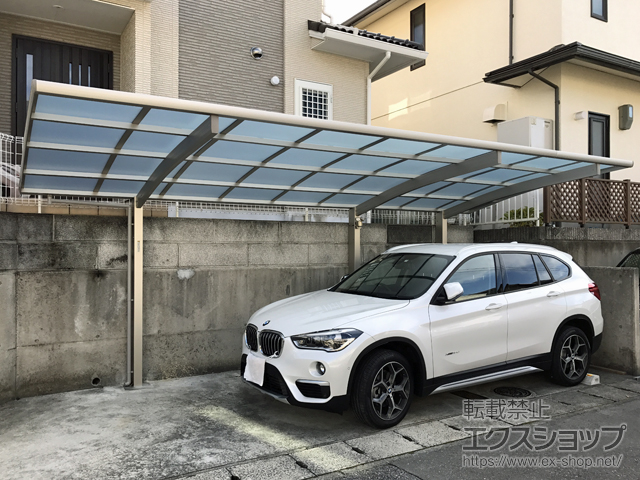 兵庫県三田市ののカーポート レイナポートグラン 延長　積雪〜20cm対応 施工例