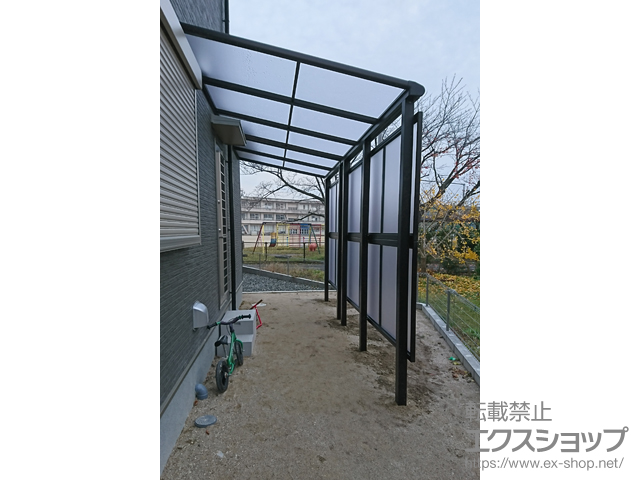 愛知県稲沢市ののテラス屋根 ヴェクターテラス F型 テラスタイプ 単体 積雪〜20cm対応 施工例