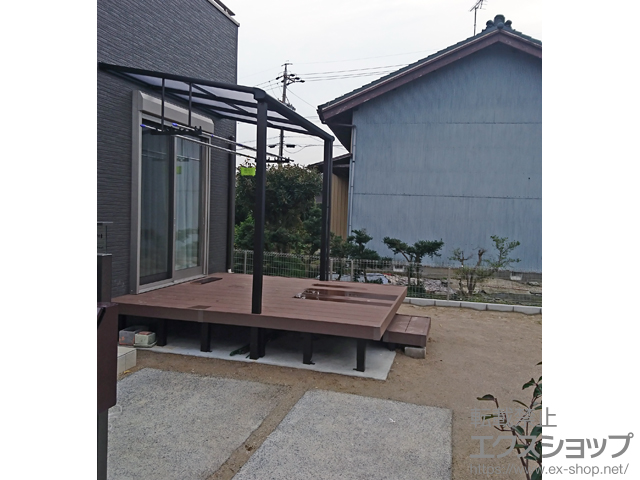 愛知県稲沢市ののテラス屋根 ヴェクターテラス F型 テラスタイプ 単体 積雪〜20cm対応 施工例