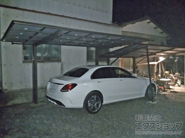 栃木県足利市ののカーポート ソリッドポート 積雪〜20cm対応 施工例