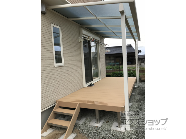 福岡県糟屋郡粕屋町ののウッドデッキ リウッドデッキ 200 施工例