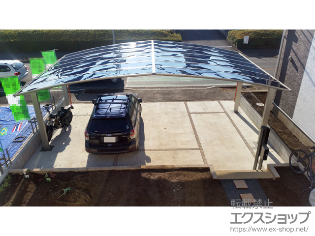 茨城県つくば市ののカーポート レイナトリプルポートグラン　積雪〜20cm対応 施工例
