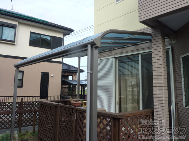 熊本県合志市ののテラス屋根 ヴェクターテラス R型 テラスタイプ 単体 積雪〜20cm対応 施工例