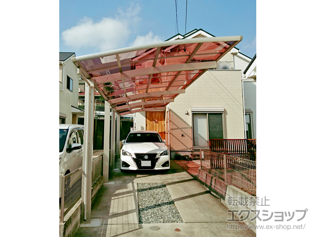 福岡県太宰府市ののカーポート レイナポートグラン 縦連棟　積雪〜20cm対応 施工例