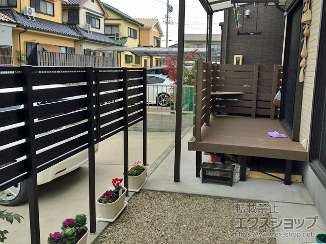 愛知県小牧市ののウッドデッキ リウッドデッキ 200 施工例