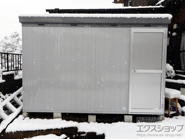 宮城県仙台市のの物置・屋外倉庫 断熱物置 ネクスタプラス ドアタイプ 一般型 3580×2630×2375 NXP-94HD-MG 施工例