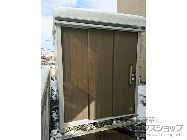 北海道札幌市のの物置・屋外倉庫 エルモ 積雪型 1870×2570×2116 LMDS-1825-DW 施工例