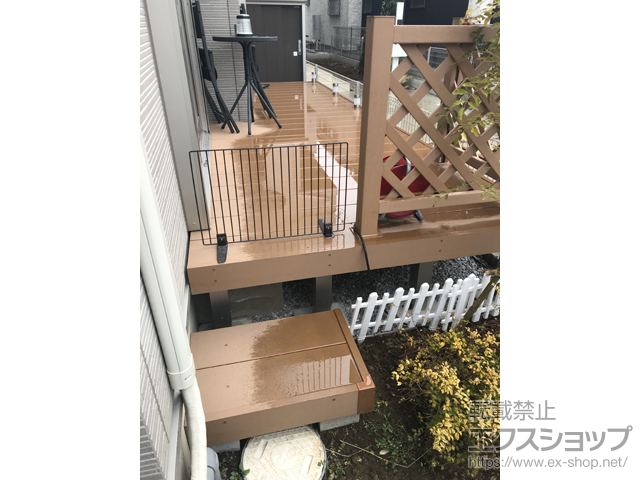 東京都稲城市ののウッドデッキ リウッドデッキ 200 施工例