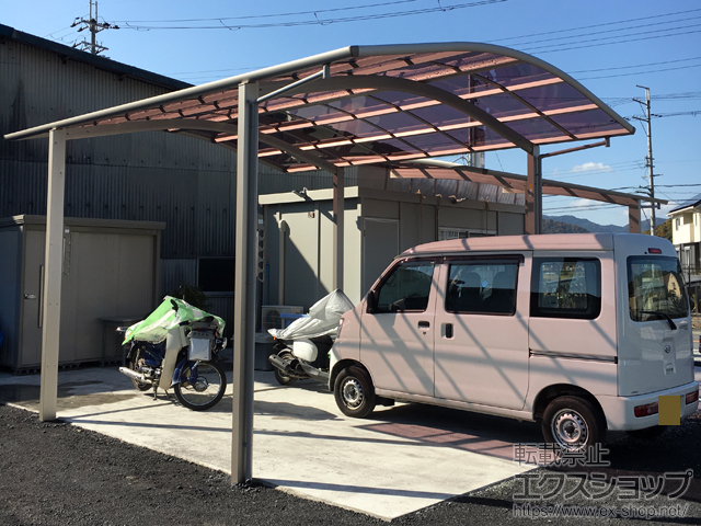 兵庫県たつの市ののカーポート レイナツインポートグラン 積雪〜20cm対応 施工例