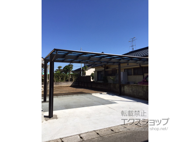 鹿児島県姶良市ののカーポート エフルージュ ツイン 積雪〜20cm対応 施工例