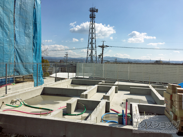 愛知県豊田市ののフェンス・柵 メッシュフェンス G10 自由柱 施工例