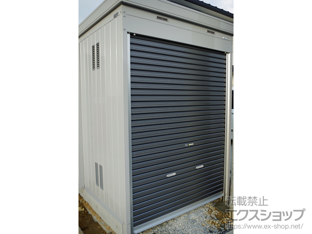 静岡県袋井市のの倉庫・ガレージ バイク保管庫 土間タイプ 一般型（FXN-1730H） FXN-1730H-ＵＧ 施工例