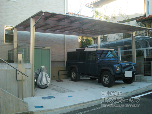 東京都八王子市ののカーポート エフルージュ ツイン 積雪〜20cm対応 施工例